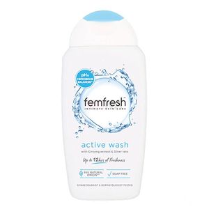 ژل بهداشتی بانوان فم فرش مدل active wash حجم 250 میلی لیتر
